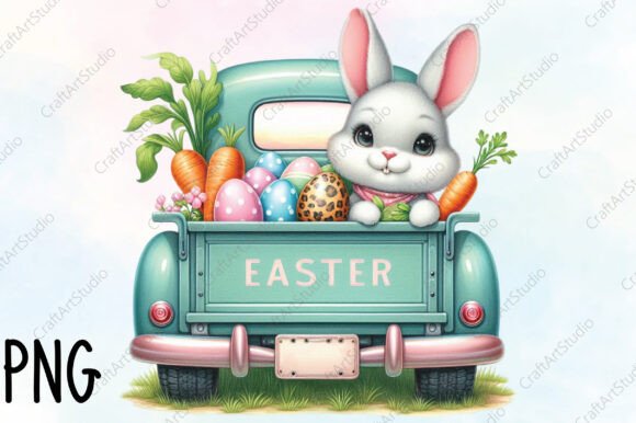 Download Personalized Easter PNG Easter Truck - Son Collection