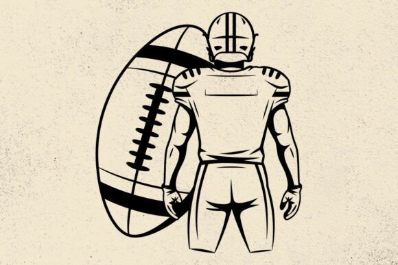 Download Football Player SVG: Custom Football Svg - Custom football Collection