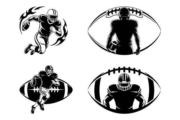 Download Custom Football Player Svg Bundle - Custom football Collection