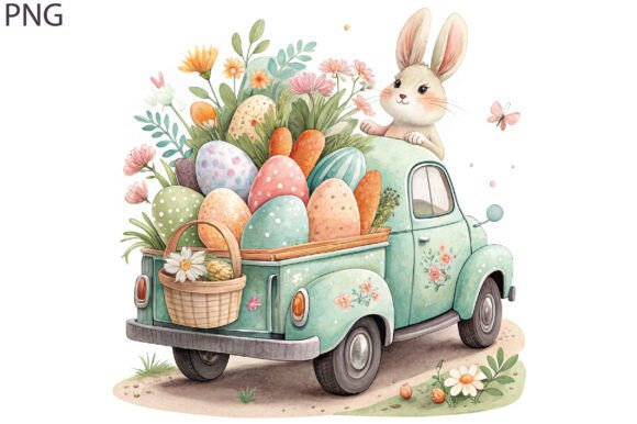 Download Personalized Easter PNG Easter Truck - Son Collection