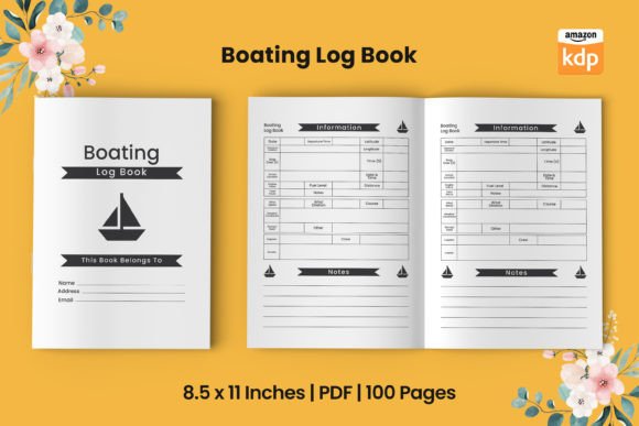 Download Boating Log Book KDP Interior - Boating log book Collection