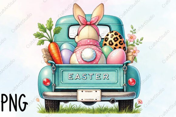 Download Personalized Easter PNG Easter Truck - Son Collection