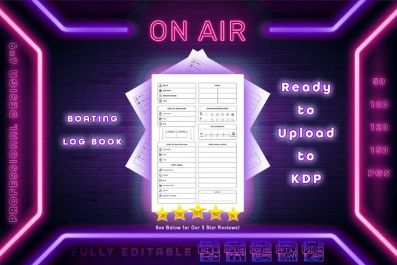 Download Boating Log Book Kdp Interior Full Edit - Premium Resources