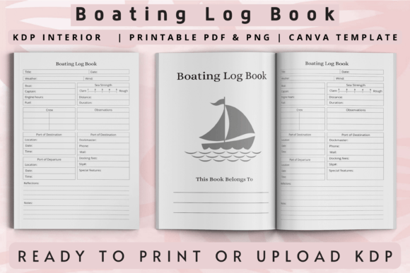 Download Boating Log Book | KDP Interior - Boating log book Collection