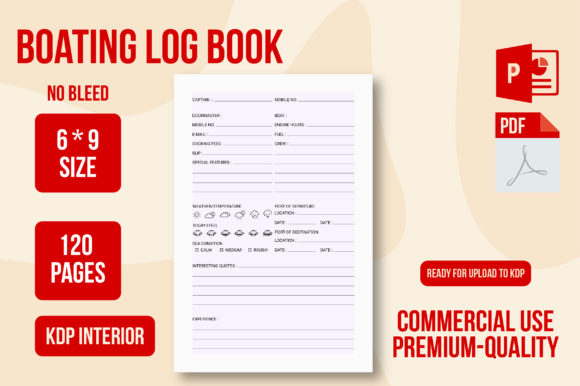 Download Boating Log Book_Kdp Interior - Premium Bundle