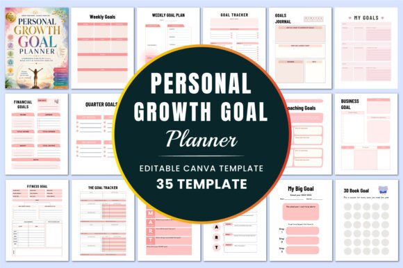 Download Personal Growth Goal Planner Canva - Son Collection