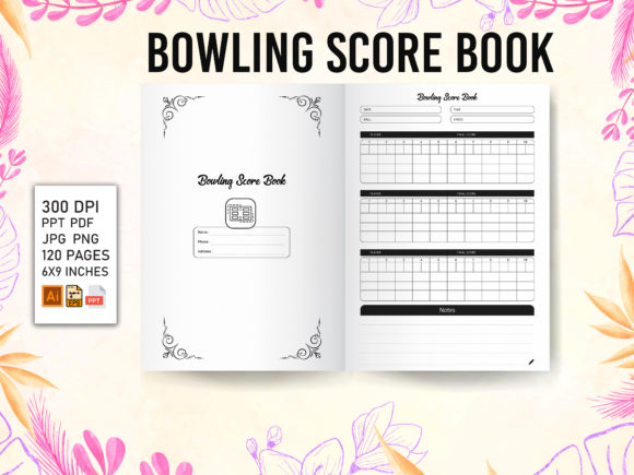 Download Bowling Score Book - KDP Interior - Bowling score book Collection