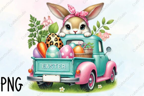 Download Personalized Easter PNG Easter Truck - Son Collection