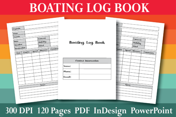 Download KDP Boating Log Book Interior - Boating log book Collection