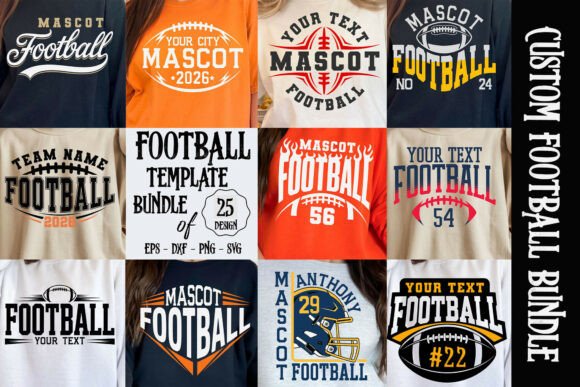 Download Football Bundle Svg, Custom Football Svg - Custom football Collection
