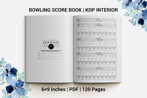 Download Bowling Score Book | KDP INTERIOR - Bowling score book Collection