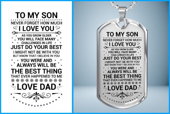 Download Dog Tag Design for Son - Son Collection