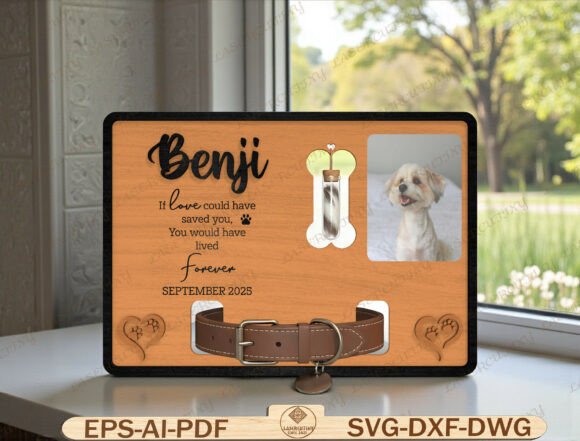 Download Personalized Dog Memorial Laser Cut File - Son Collection
