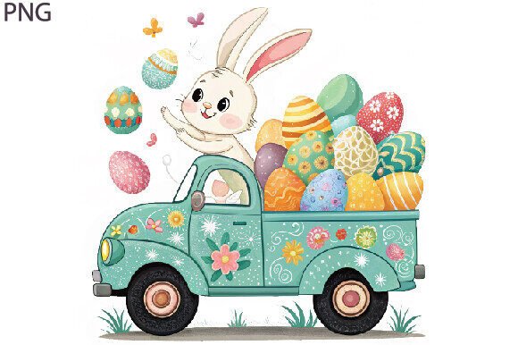 Download Personalized Easter PNG, Easter Truck - Son Collection